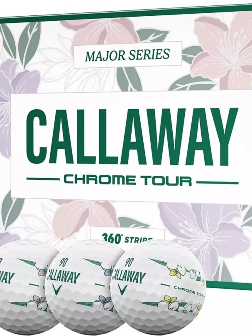 Callaway 2026 Chrome Tour April Major 360 Stripe Golf Balls